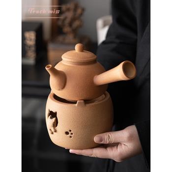 TOUCH MISS蠟燭加熱溫茶爐套裝家用中式陶瓷暖茶器戶外圍爐烤茶器