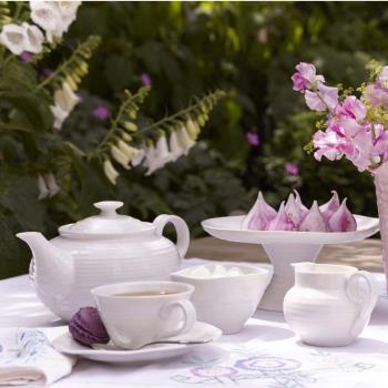 出口英國波特美林純白餐具簡約北歐風格陶瓷茶具大容量量家用茶壺