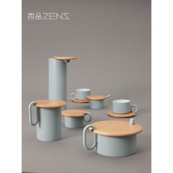 哲品佐藤大設計蓬葉系列茶壺冷水壺咖啡杯碟馬克杯陶瓷家用茶具
