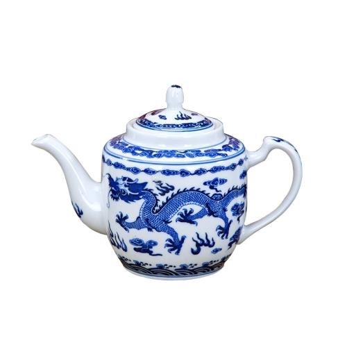 茶壺水壺油壺中國風老式懷舊青花釉下彩景德鎮陶瓷餐具家用|茶壺|ETMall