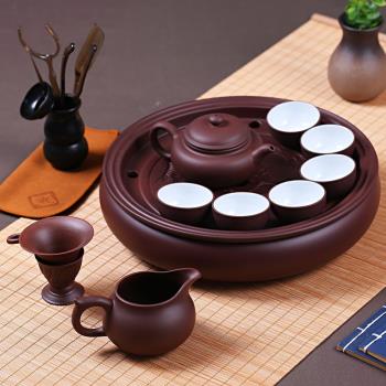 紫砂茶盤茶具套裝大號茶壺茶杯陶瓷家用客廳辦公整套功夫泡茶茶具