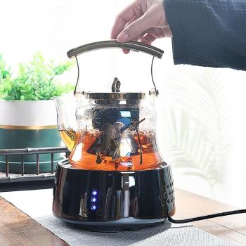 耐熱加厚玻璃貝彩燒煥電陶爐蒸茶壺燒水壺煮茶器家用大容量茶具