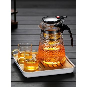 聚千義可拆洗飄逸杯泡茶壺沏茶杯過濾耐熱玻璃沖茶器家用茶具套裝