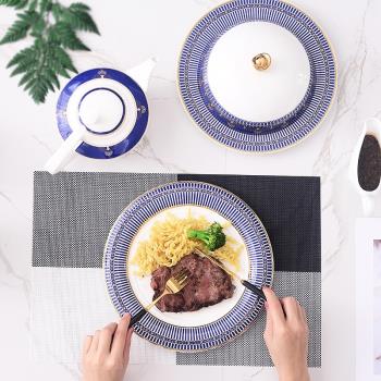創意不規則西餐牛排盤子家用陶瓷北歐式酒店用品餐具菜盤碟早套裝