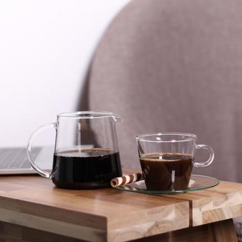 現貨德國進口Trendglas Jena北歐透明玻璃咖啡杯套裝帶把茶杯套裝
