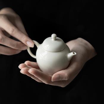 草木灰釉手工陶瓷茶壺球孔過濾粗陶泡茶壺功夫茶具日式家用小茶壺