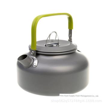 露營燒水壺戶外茶壺野營輕盈便攜0.8L硬質氧化鋁環保咖啡壺
