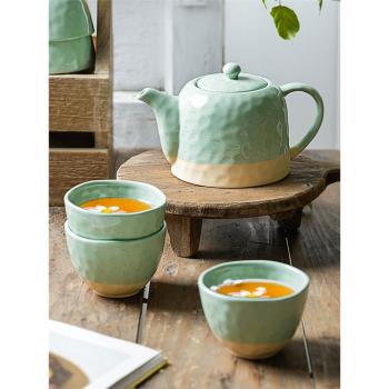 KROKORI 陶瓷茶具套裝簡約茶壺茶杯茶具家用下午茶壺套裝茶水杯