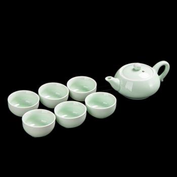 日本FS陶瓷家用紫砂半全自動簡約功夫茶具茶杯茶壺小套裝配件日