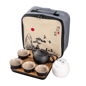 日本陶瓷小套功夫茶具單人套裝家用陶瓷茶壺茶杯辦公個人一壺