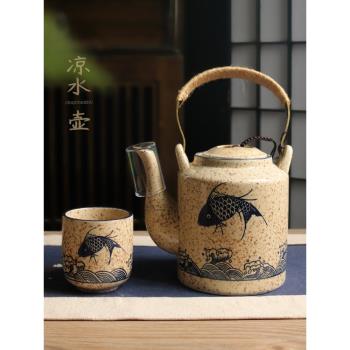 日式陶瓷家用大號茶壺