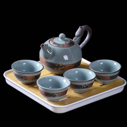 日本功夫茶具小套裝家用簡約泡茶整套茶壺茶杯茶臺小茶盤茶道