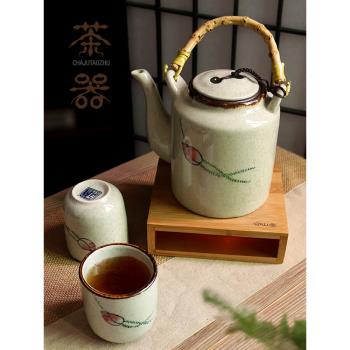 日式大涼容量套裝耐高溫陶瓷水壺
