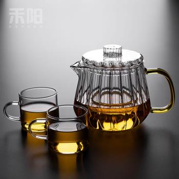 禾陽耐熱玻璃家用加厚煮茶壺