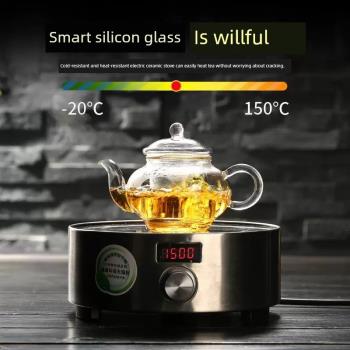 璃茶壺號透明玻花濾耐熱壺玻璃茶過迷你小泡茶器功夫茶壺茶具套裝