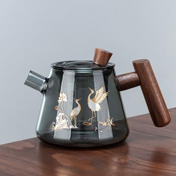 玻璃泡茶壺茶水分離茶杯加厚耐高溫茶具套裝煮茶壺器家用水壺單壺