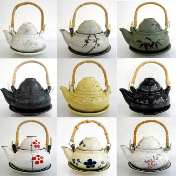 優品瓷高溫瓷日式海鮮湯壺陶瓷器湯水壺小茶壺配茶杯配碟單人茶具