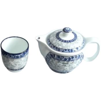 韓國正品參寶陶瓷水杯茶杯提梁泡茶壺過濾冷水壺茶具喝水杯