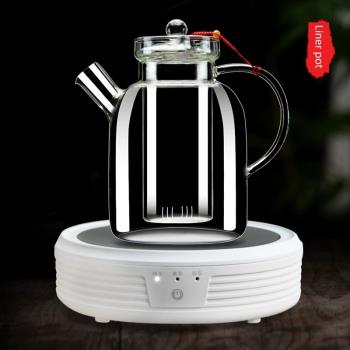 電陶爐煮茶爐玻璃煮茶壺耐高溫過濾大容量加厚燒水壺煮茶器套裝