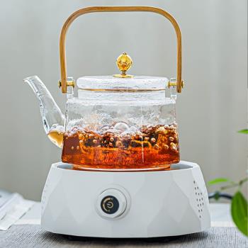 茶壺電陶爐煮茶爐茶具套裝家用玻璃燒水壺花茶壺全自動小型煮茶器