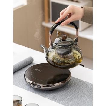 玻璃提梁壺電陶爐家用室內蒸煮兩用養生加熱耐高溫燒水泡茶壺套裝