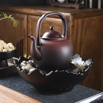 泡茶壺可干燒圍爐煮茶電陶爐家用炭火爐大號容量套裝耐熱提梁陶瓷