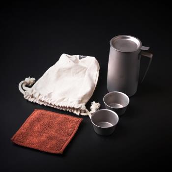 火楓般若戶外露營野餐 家用純鈦泡茶器便攜功夫茶具水杯套裝