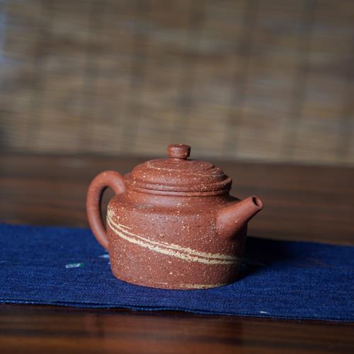 榮昌陶粗陶絞紋德鐘壺郭紹全全純手工茶具四大名陶泡茶壺非紫砂壺|茶壺