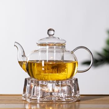 花茶壺玻璃套裝圍爐煮茶耐熱可加熱帶過濾網茶水分離家用功夫茶具