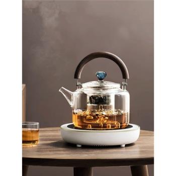 BASHIJI電陶爐星空煮茶器加厚耐熱玻璃煮茶壺全自動蒸茶器養生壺