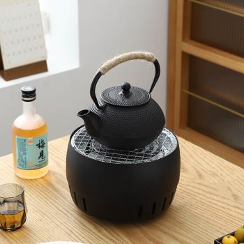 家用煮茶爐電陶爐中式鑄鐵小型戶外燒烤爐燒水壺戶外便攜無煙烤架