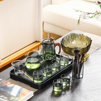 茶具套裝整套家用玻璃泡茶器日式辦公室會客喝茶小套沖茶器功夫茶