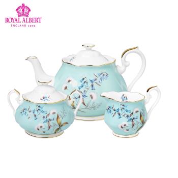 Royal Albert 皇家阿爾伯特百年節日骨瓷茶壺糖缸奶缸下午茶套裝