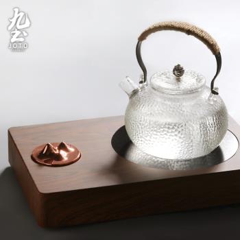 九土三界電陶爐家用簡約煮茶爐功夫茶道泡茶用加熱燒水玻璃不挑壺