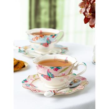 高檔精致咖啡杯設計感小眾陶瓷杯子下午茶茶具套裝女高顏值禮盒