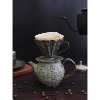 日本原裝進口獨步炎手工復古濾紙手沖咖啡壺套裝高顏值家用泡茶壺