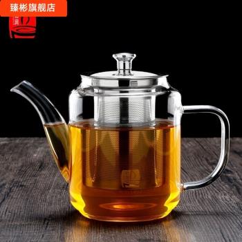 玻璃耐熱茶壺辦公家用防爆過濾泡茶耐高溫水壺電陶爐加熱茶水分離