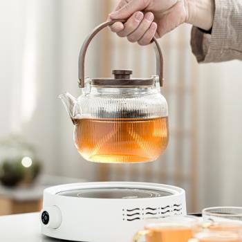電陶爐煮茶茶壺玻璃茶具套裝家用泡茶壺小型水壺煮茶器煮茶爐泡茶