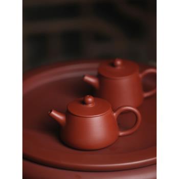 朱泥宜興石瓢壺入門級功夫茶壺大開口好下茶倒茶寬口壺敞口原礦