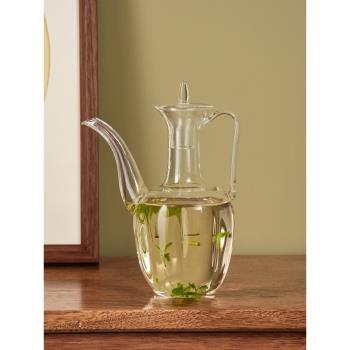 冷水壺玻璃耐高溫家用大容量涼水杯泡茶壺套裝耐熱開水瓶花茶壺