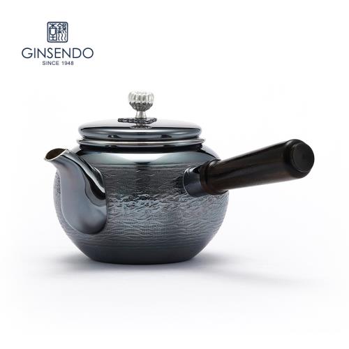 日本進口泡茶壺銀川堂銀壺純手工功夫茶具烏龍茶壺側把茶壺養生壺