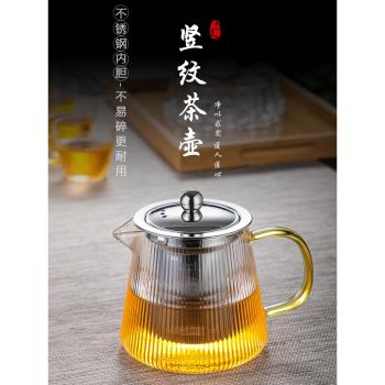 錘紋耐高溫加厚電陶爐玻璃茶壺