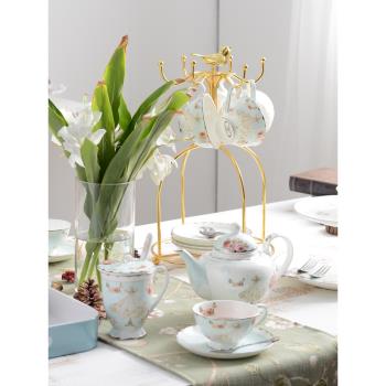 歐式奢華咖啡杯碟套裝骨瓷英式下午茶茶具家用紅茶杯子陶瓷咖啡具