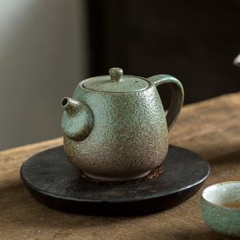 碌心 功夫茶具貴妃壺 中式粗陶茶壺陶瓷辦公室泡茶壺家用復古單壺