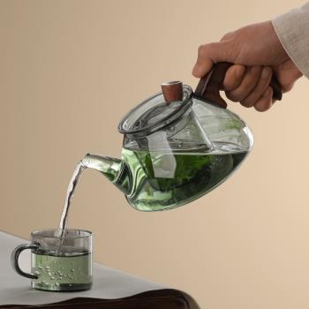 透明玻璃耐高溫內置客廳套裝茶壺