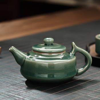 哥窯茶壺可養開片泡茶器大容量單壺中式簡約三才蓋碗家用功夫茶具