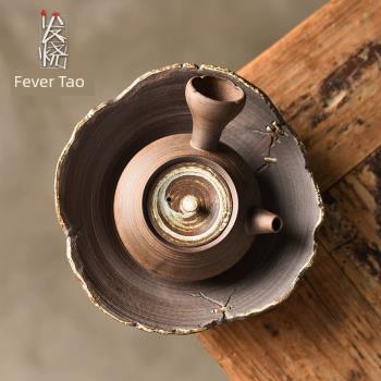 發燒陶復古陶瓷泡茶壺小容量單壺粗陶原礦側把壺中式簡約功夫茶具