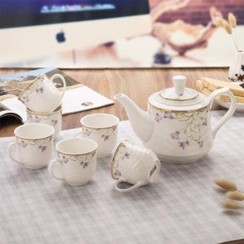 陶瓷茶壺套裝家用涼水壺耐高溫大容量過濾泡茶壺茶具咖啡具套裝