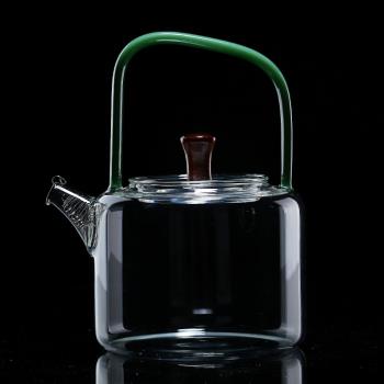 耐熱玻璃手工彩色迷你茶壺