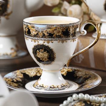 高檔歐式宮廷風骨瓷咖啡杯復古英式下午茶茶具花茶杯陶瓷杯子套裝